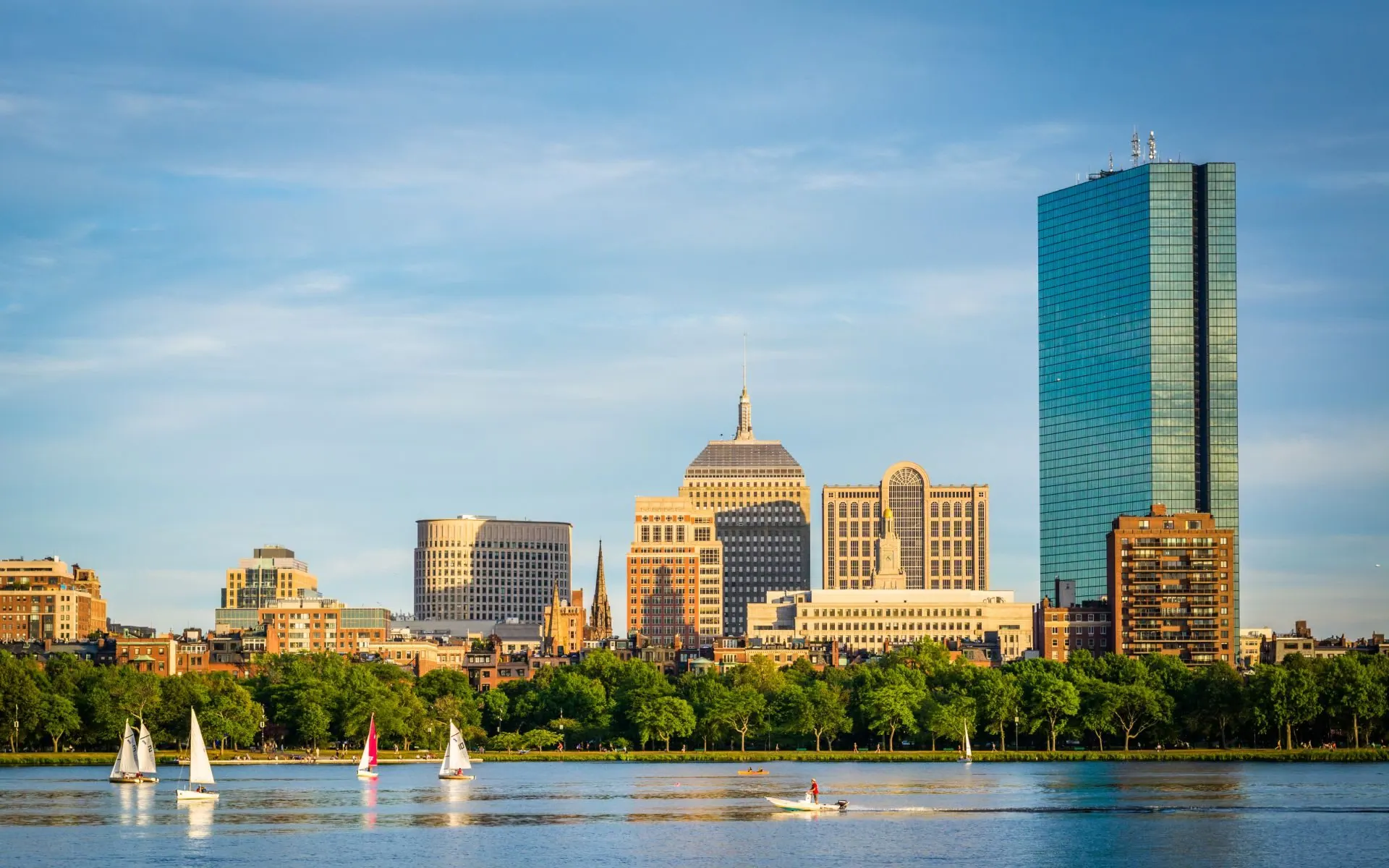 Boston skyline across the Charles River
